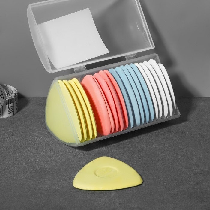 Мел портновский, 20 шт, цвет разноцветный Мел портновский, 20 шт, цвет разноцветный