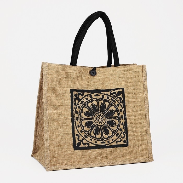 Шопер на пуговице, цвет бежевый Шопер на пуговице, цвет бежевый