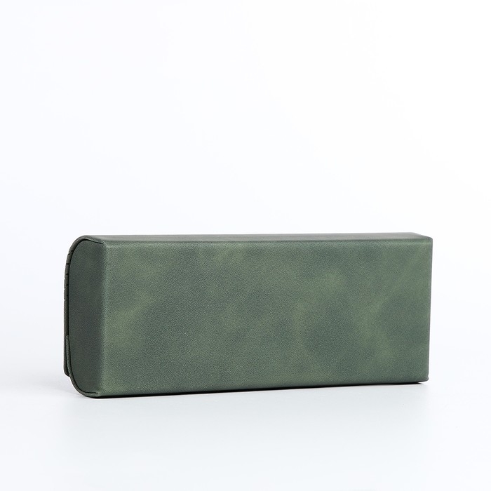 Футляр для очков хлопушке, длина 15,6 см, цвет зелёный Футляр для очков хлопушке, длина 15,6 см, цвет зелёный