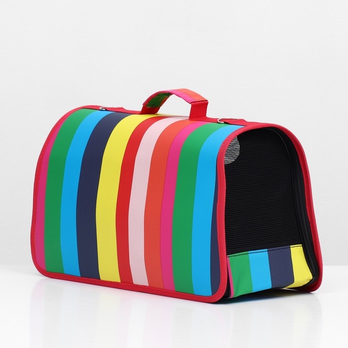 Сумка - переноска для животных  Сумка - переноска для животных "Радуга", размер S, 37 х 17 х 22 см