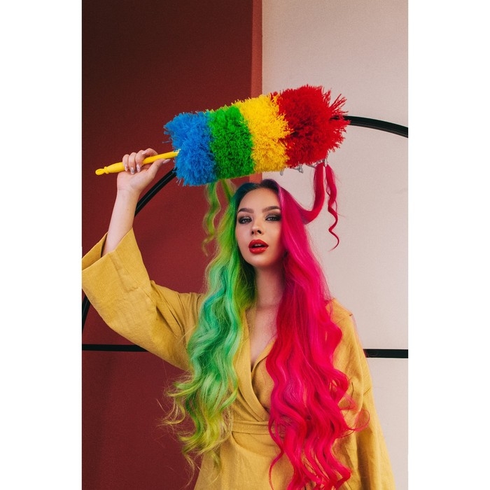 Щётка для удаления пыли Доляна, 57 см, микрофибра Щётка для удаления пыли Доляна, 57 см, микрофибра