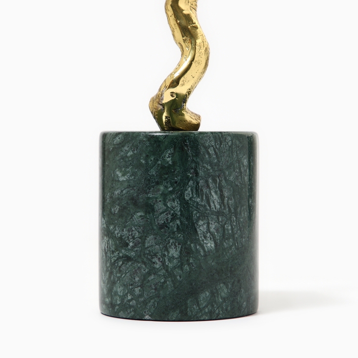 Статуэтка «Птица» мрамор латунь 22 х 9 х 30 см