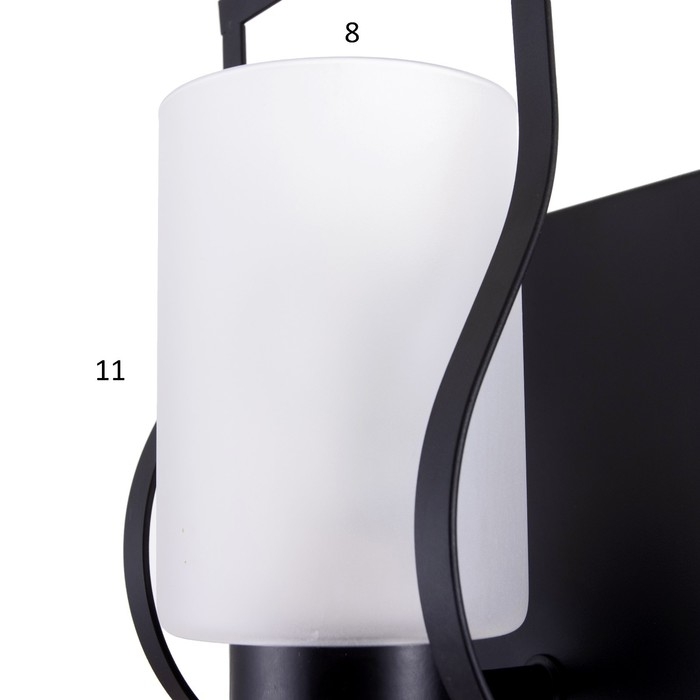 Бра 2070/1 E27 40Вт черный 13х13х22 см