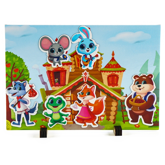 Набор развивающих магнитов. Театр по мотивам русской народной сказки «Теремок» Набор развивающих магнитов. Театр по мотивам русской народной сказки «Теремок»
