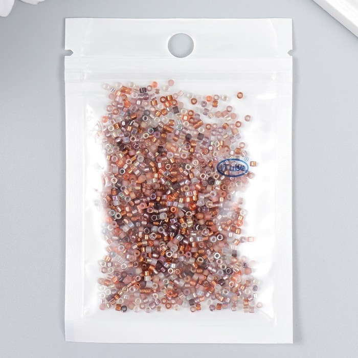 Бисер стекло 12/0  Бисер стекло 12/0 "Перламутр. Карамельное ассорти" 10 гр