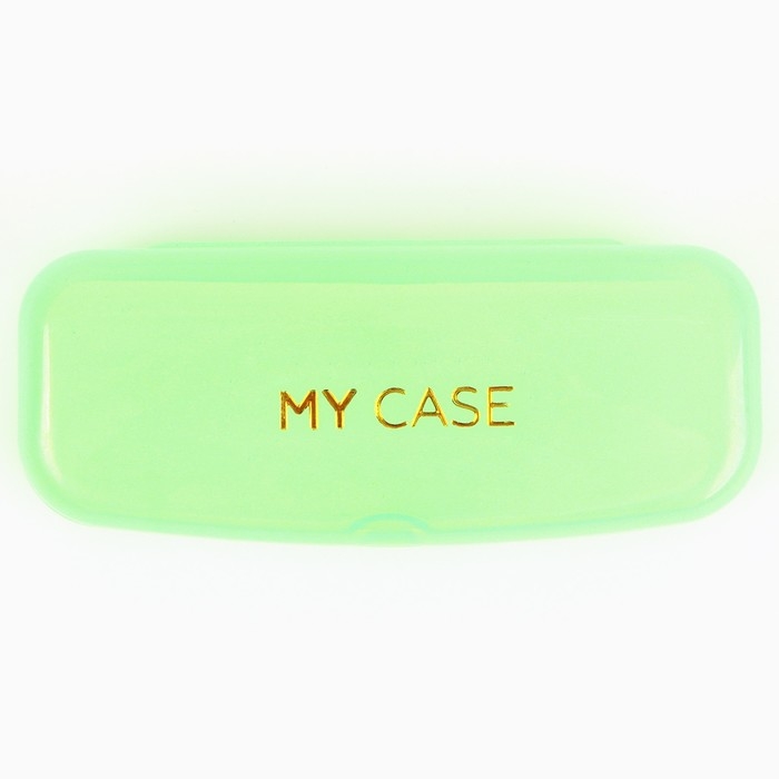 Футляр для очков My case, зелёный, 15,5 х 5,2 х 3,5 см Футляр для очков My case, зелёный, 15,5 х 5,2 х 3,5 см