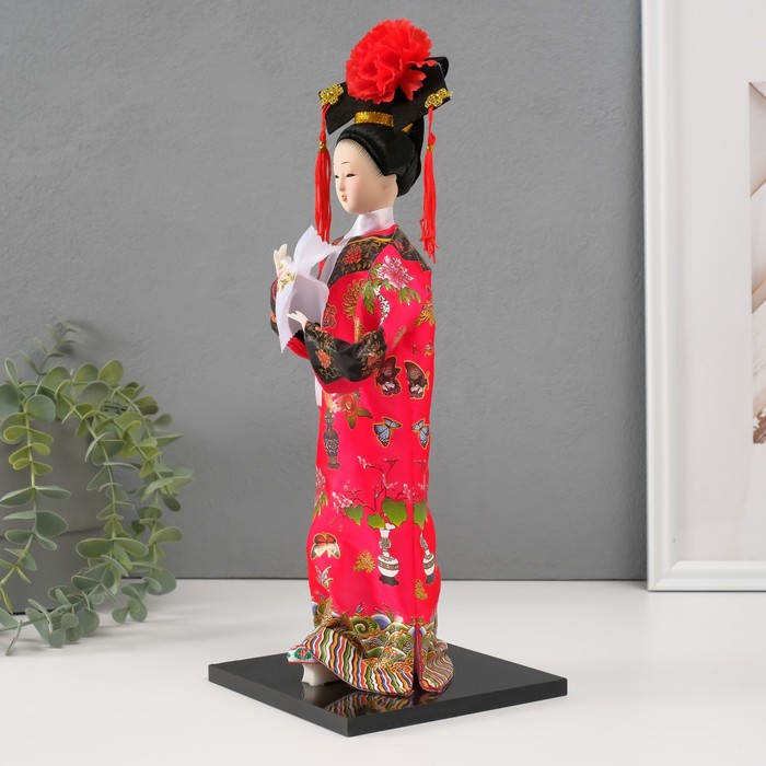 Кукла коллекционная Кукла коллекционная "Китаянка в национальном платье с платочком" 32х12,5х12,5 см