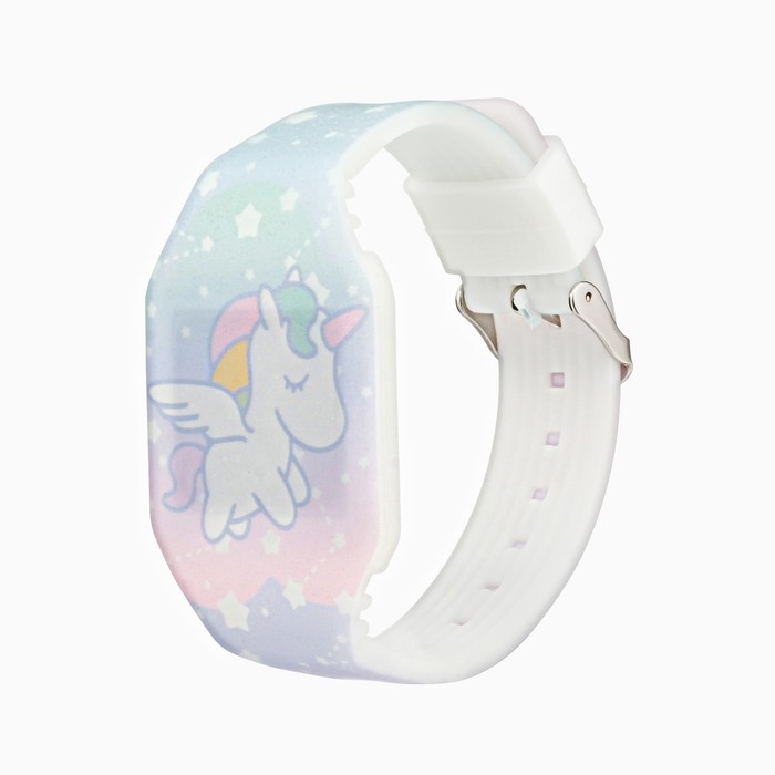 Часы наручные электронные, детские, Часы наручные электронные, детские, "Единорог"