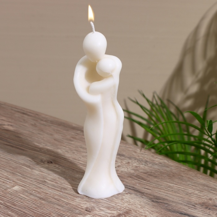 Свеча  Свеча "Объятие" 4х4х15 см, парафин