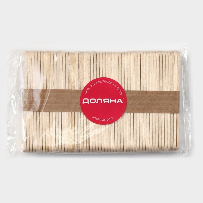 Набор палочек деревянных Доляна, 6,5×1,1 см, 50 шт Набор палочек деревянных Доляна, 6,5×1,1 см, 50 шт