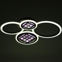 Люстра с ПДУ 1158/4CF LED 116Вт 3000-6000К диммер кофе 63х45х12 см BayerLux