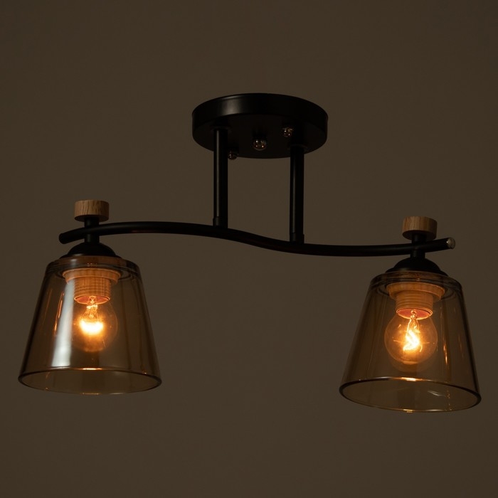 Люстра Люстра "Алатея" 2хЕ27 40Вт чёрный 45х26х27 см BayerLux