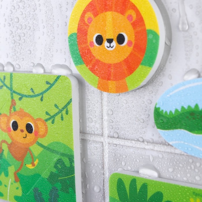 Мягкий пазл для малышей «Африка», по методике Сегена , 6 деталей, Крошка Я Мягкий пазл для малышей «Африка», по методике Сегена , 6 деталей, Крошка Я