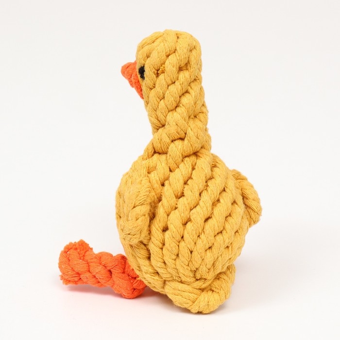 Игрушка канатная Игрушка канатная "Цыплёнок" до 110 г, 14*9 см, жёлтая