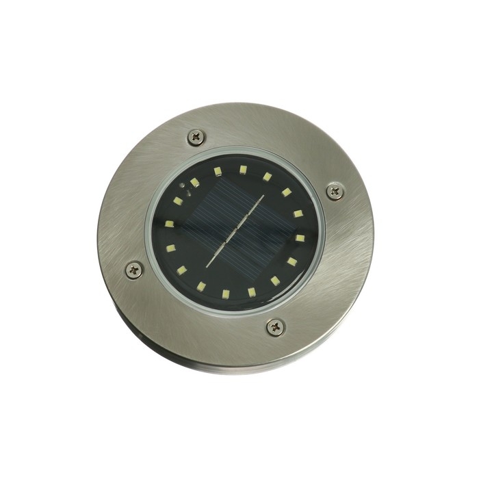 Садовый светильник на солнечной батарее, 11.5 × 13 × 11.5 см, 16 LED, свечение тёплое белое Садовый светильник на солнечной батарее, 11.5 × 13 × 11.5 см, 16 LED, свечение тёплое белое