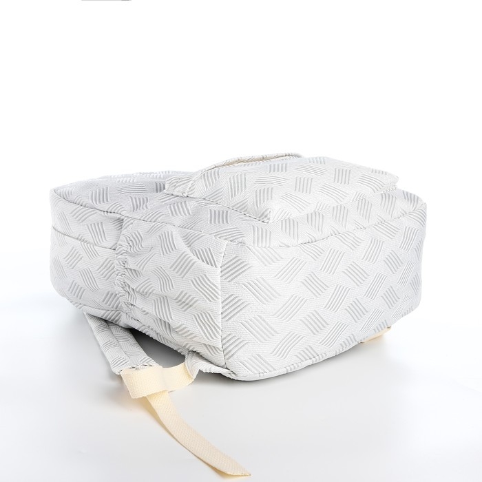 Рюкзак школьный из текстиля на молнии, 3 кармана, цвет серый