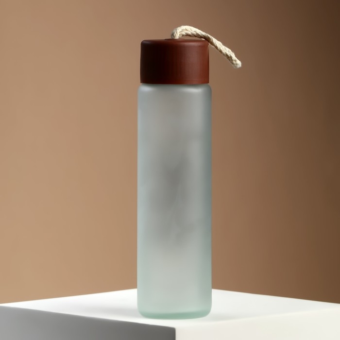 Бутылка для воды «Люби, смейся, живи»,стекло, цвет МИКС , 350 мл Бутылка для воды «Люби, смейся, живи»,стекло, цвет МИКС , 350 мл