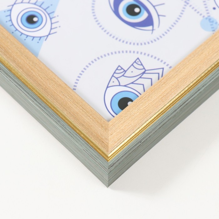 Фоторамка пластик 10х15 см Фоторамка пластик 10х15 см "Дерево с золотой каймой" 12х17 см