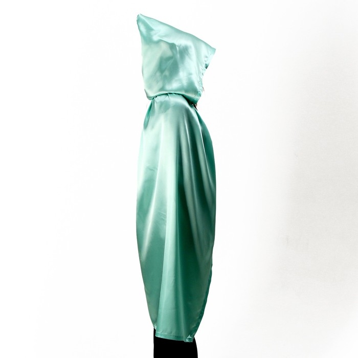 Карнавальный плащ взрослый, длина 120 см, атлас, цвет мятный Карнавальный плащ взрослый, длина 120 см, атлас, цвет мятный