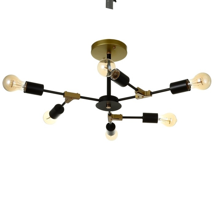 Люстра 2427/6 E27 40Вт черно-бронзовый 61х61х25,5 см BayerLux