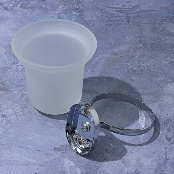 Ёрш для унитаза с подставкой настенный Штольц Stölz «Нео», 12×14×36 см, цвет хромированный Ёрш для унитаза с подставкой настенный Штольц Stölz «Нео», 12×14×36 см, цвет хромированный