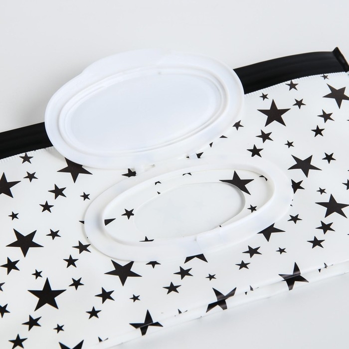 Контейнер для салфеток с петелькой «Звезды на белом», цвет МИКС