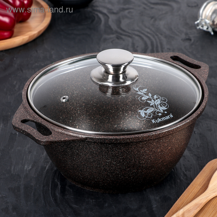 Кастрюля Granit ultra, 2 л, d=22.5 см, h=15.5 см, антипригарное покрытие, цвет коричневый Кастрюля Granit ultra, 2 л, d=22.5 см, h=15.5 см, антипригарное покрытие, цвет коричневый