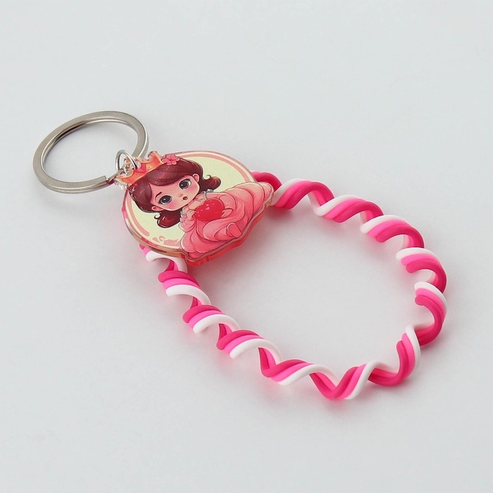 Брелок для ключей детский шнурок «Princess», 15 х 6 см Брелок для ключей детский шнурок «Princess», 15 х 6 см