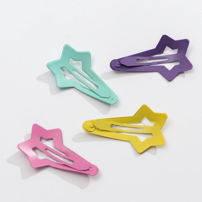 Заколки для волос «Светись, как звезда», 4 шт, 11,8 х 11,6 см Заколки для волос «Светись, как звезда», 4 шт, 11,8 х 11,6 см