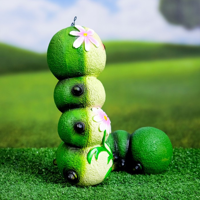 Садовая фигура Садовая фигура "Гусеница-Красотка" 14х19х22см