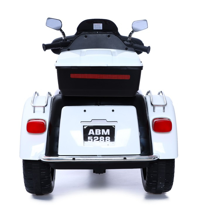 Электромотоцикл «Трайк», 2-х местный, 2 мотора, цвет чёрно-белый Электромотоцикл «Трайк», 2-х местный, 2 мотора, цвет чёрно-белый