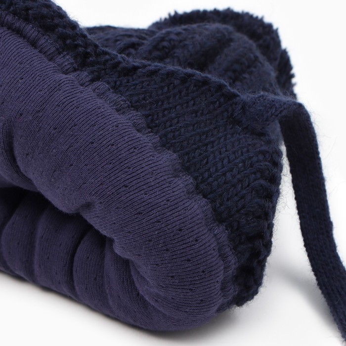 Шапка детская, цвет синий, размер 48-52 Шапка детская, цвет синий, размер 48-52