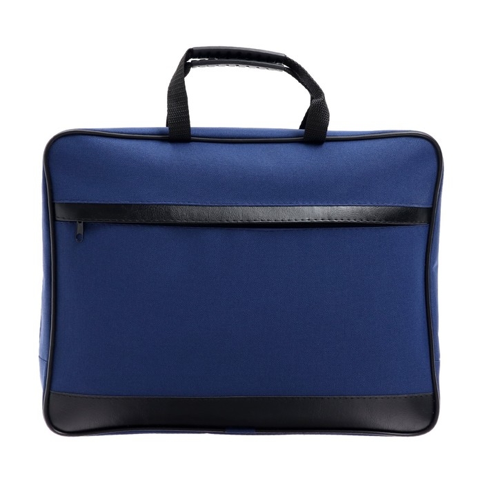 Папка с ручками текстильная А4, 370 х 290 х 50 мм, Calligrata, 1С15 Папка с ручками текстильная А4, 370 х 290 х 50 мм, Calligrata, 1С15 "Кингисепп", внешний/внутренний карман, синяя