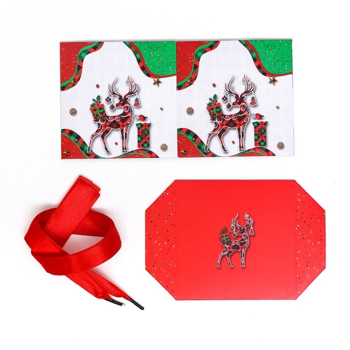 Новый год. Коробка Самосборная Новый год. Коробка Самосборная "Новогодняя" 10 х 10 х 10 см