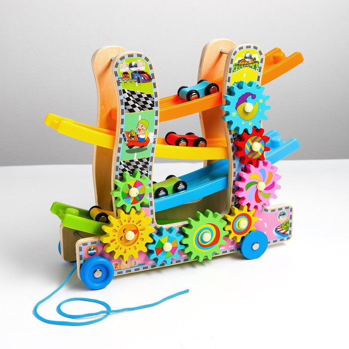 Автотрек 3 в1 «Каталка, крутилка и автотрек», 9 × 25 × 28 см Автотрек 3 в1 «Каталка, крутилка и автотрек», 9 × 25 × 28 см