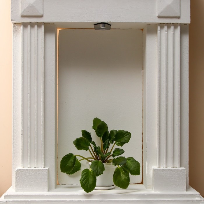 Ночник-пушлайт Ночник-пушлайт "Треугольник" 3хLED, 3ААА серый 6,5х6,5х2,5 см RISALUX