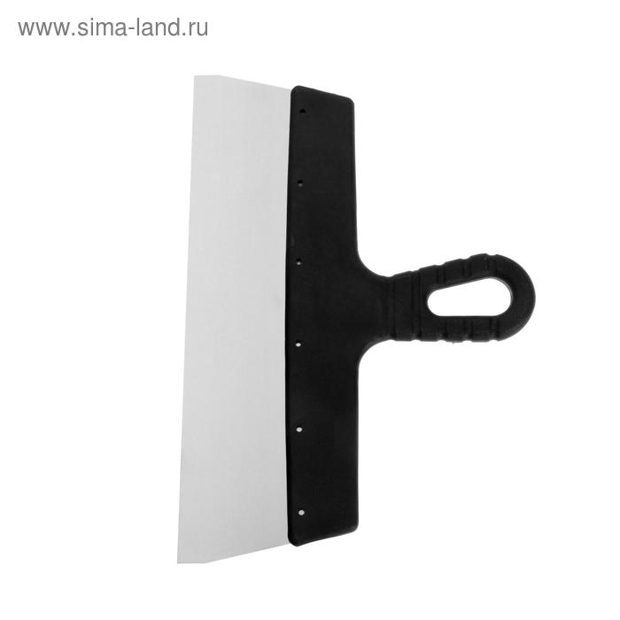 Шпатель фасадный ЛОМ, 300 мм, нержавеющая сталь, пластиковая рукоятка Шпатель фасадный ЛОМ, 300 мм, нержавеющая сталь, пластиковая рукоятка