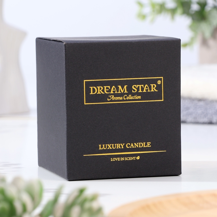 Свеча ароматическая в стакане  Свеча ароматическая в стакане "Dream Star", сливочно-ванильная, 7х8 см