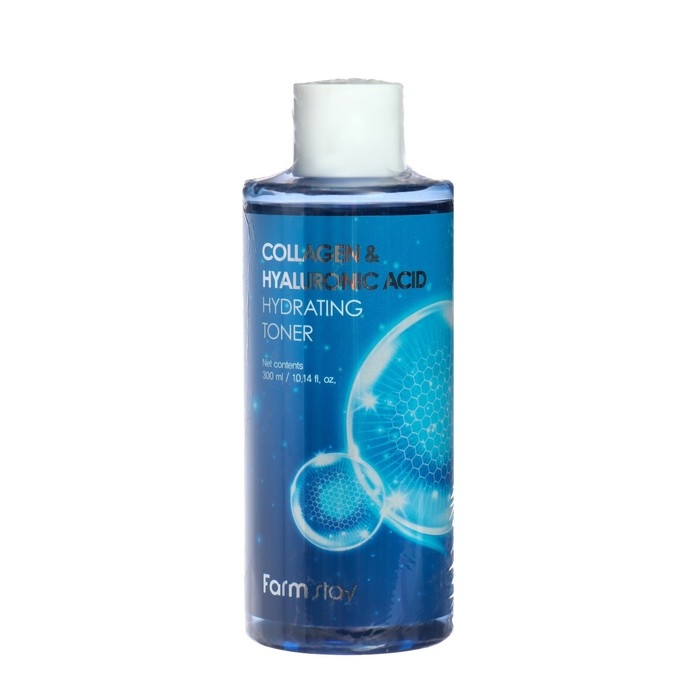 Тонер FarmStay с гиалуроновой кислотой и коллагеном, 300 мл Тонер FarmStay с гиалуроновой кислотой и коллагеном, 300 мл