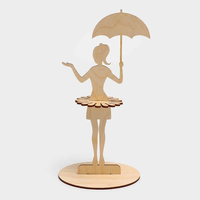 Салфетница деревянная «Девушка с зонтиком», 25×13×13 см Салфетница деревянная «Девушка с зонтиком», 25×13×13 см
