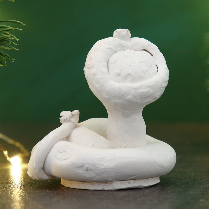 Новый год. Символ 2025. Фигура для раскраски  Новый год. Символ 2025. Фигура для раскраски "Змея Орион" 5х5х6см