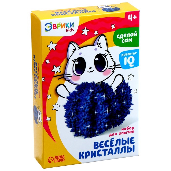 Набор для выращивания кристалла «Опыты. Чудесные кристаллы», котик Набор для выращивания кристалла «Опыты. Чудесные кристаллы», котик