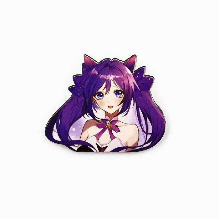 Значки деревянные «Аниме» в шоубоксе, 20 шт Значки деревянные «Аниме» в шоубоксе, 20 шт