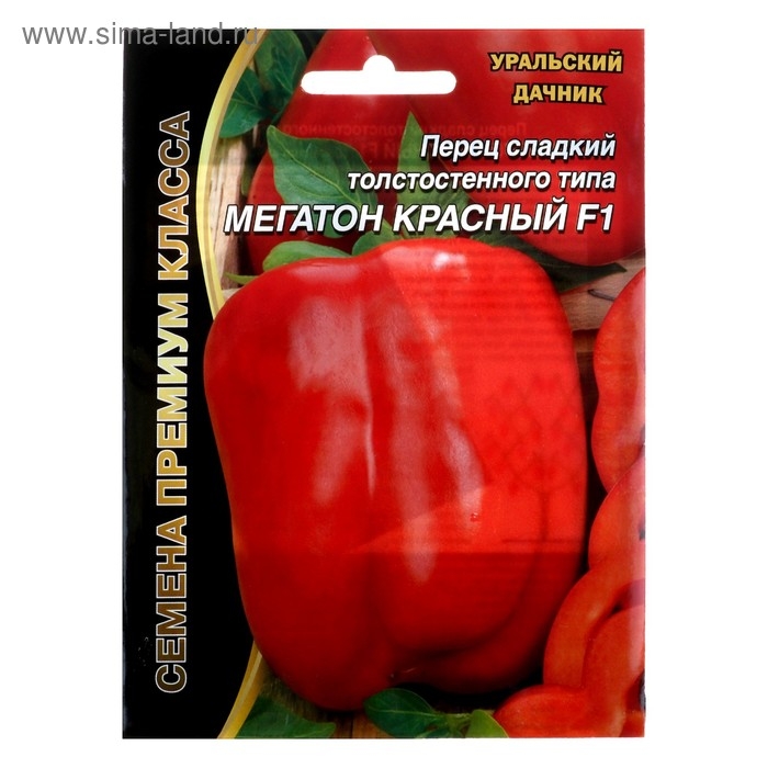 Семена Перец сладкий  Семена Перец сладкий "Мегатон Красный" F1, 12 шт.