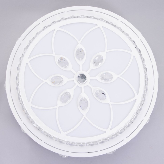 Люстра с ПДУ 1232/1 LED 95Вт 3000-6000К белый 50х50х9 см BayerLux