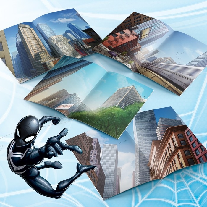 Альбом 100 наклеек «Человек-паук», 17 × 24 см, 12 стр., Marvel Альбом 100 наклеек «Человек-паук», 17 × 24 см, 12 стр., Marvel