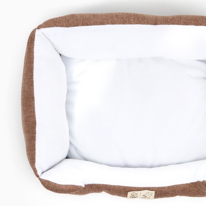 Лежанка для кошек и собак коричневая, 45х35х11 см Лежанка для кошек и собак коричневая, 45х35х11 см