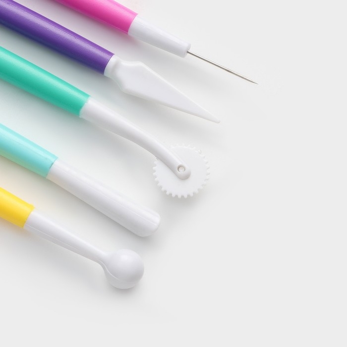 Набор для моделирования кондитерских украшений Доляна, 5 шт, 17 см Набор для моделирования кондитерских украшений Доляна, 5 шт, 17 см