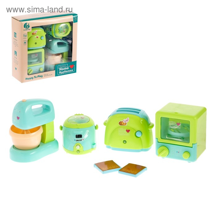 Набор бытовой техники для кухни: тостер, духовка, миксер, пароварка Набор бытовой техники для кухни: тостер, духовка, миксер, пароварка