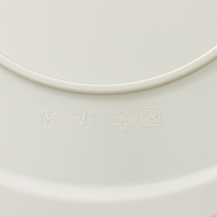 Кашпо для цветов со вставкой «Этна», 9,5 л, d=28 см, h=27 см, цвет белый